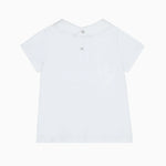 La Coqueta White Milo Cotton Baby Top