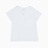 La Coqueta White Milo Cotton Baby Top