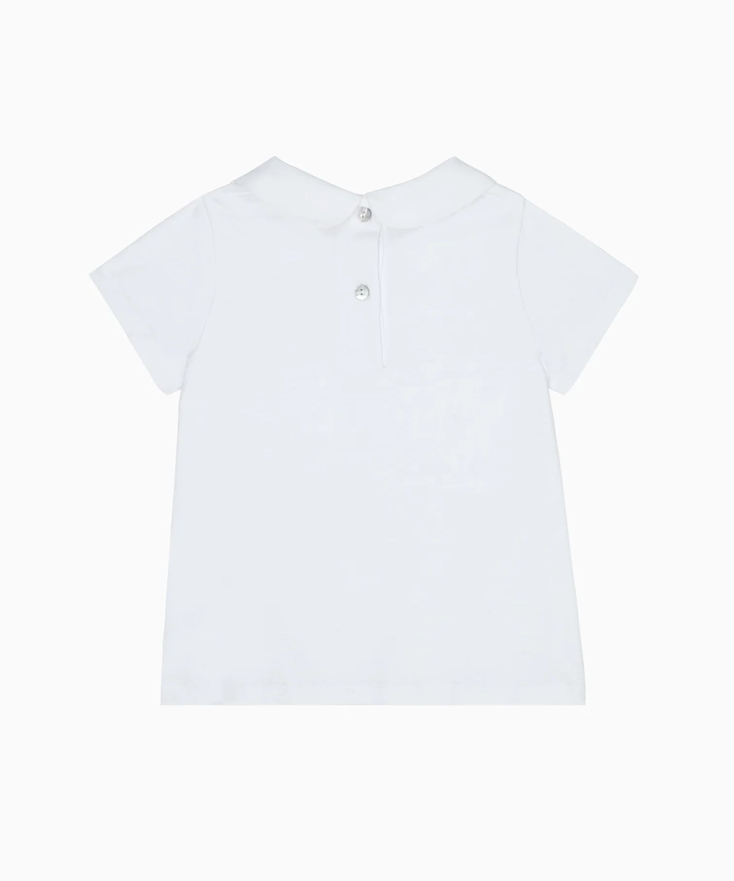 La Coqueta White Milo Cotton Baby Top