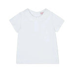La Coqueta White Milo Cotton Baby Top