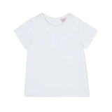 La Coqueta White Milo Cotton Baby Top