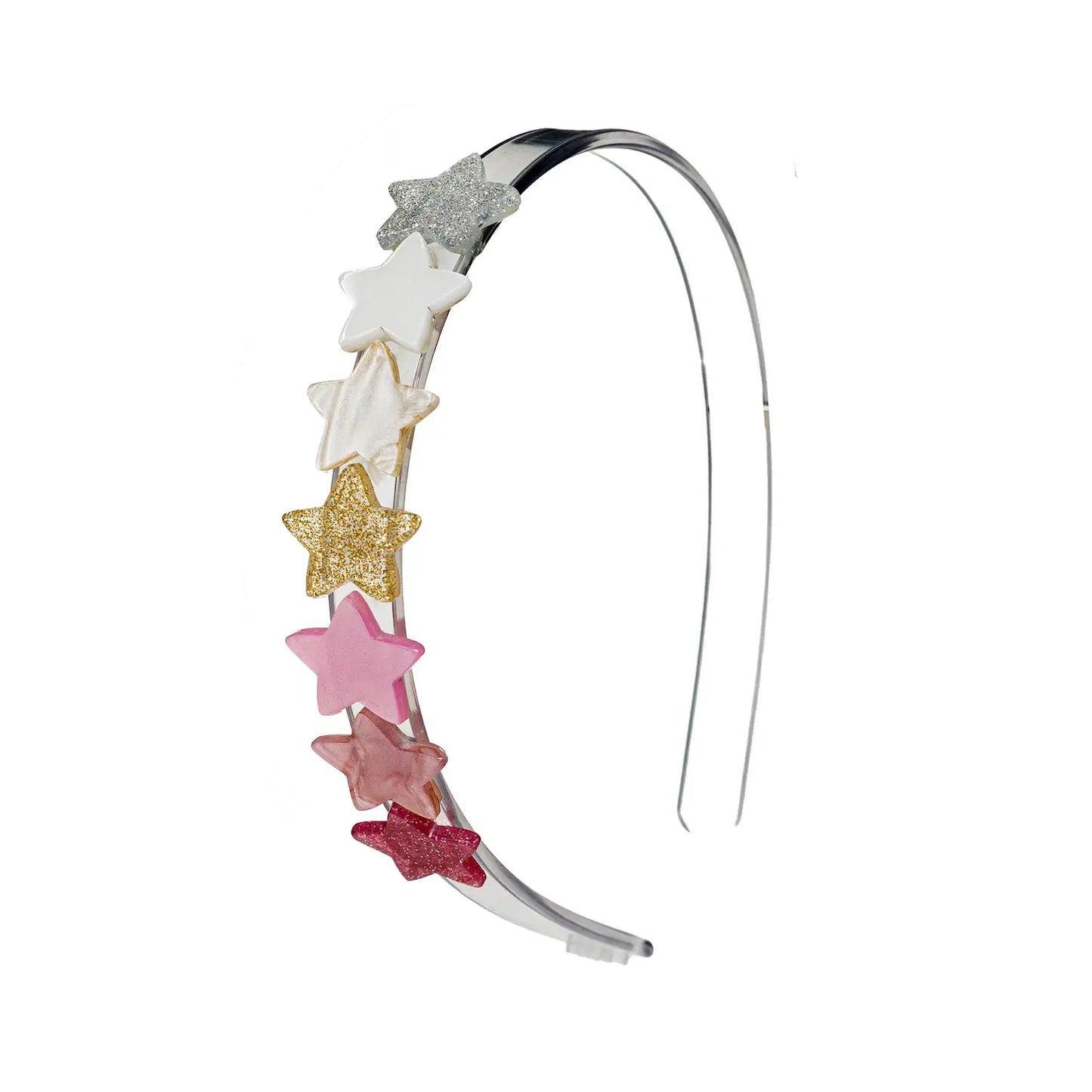 Lilies & Roses Mini Stars Pearlized Pink Headband