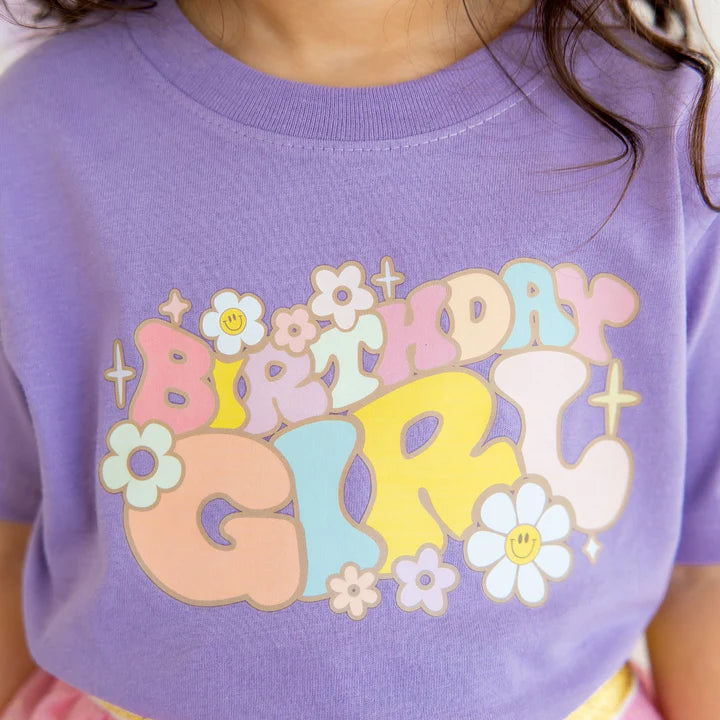 Sweet Wink Groovy Birthday Girl T-Shirt