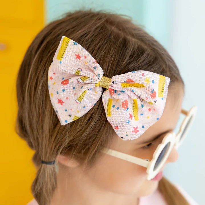 Sweet Wink School Days Tulle Bow Clip