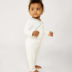 Oso & Me Andy Baby Legging- Seafoam Piping