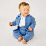 Oso & Me Baker Baby Pant- Blue