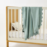 Oso & Me Graham Blanket- Seafoam