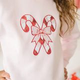 Candy Cane Patch Sweatshirt- Ballet