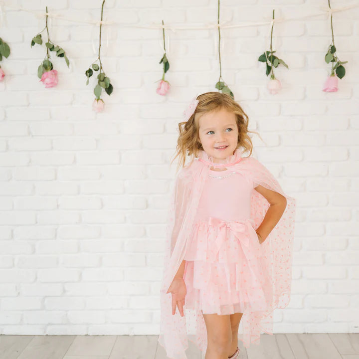 Sweet Wink Flocked Heart Valentine's Day Tiered Tutu Dress