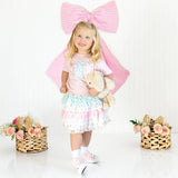Sweet Wink Floral Bunny Patch Easter Short Sleeve T-Shirt - Ballet