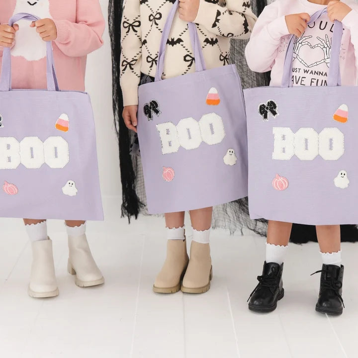 Sweet Wink Boo Trick or Treat Patch Halloween Tote