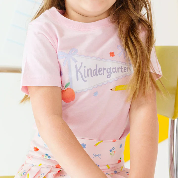 Sweet Wink Kindergarten Pennant Short Sleeve T-Shirt