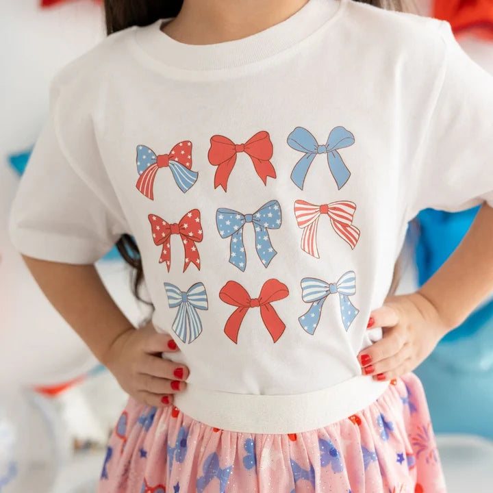 Sweet Wink Patriotic Cutie Short Sleeve T-Shirt- White