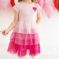 Sweet Wink Pink Petal Short Sleeve Tutu Dress