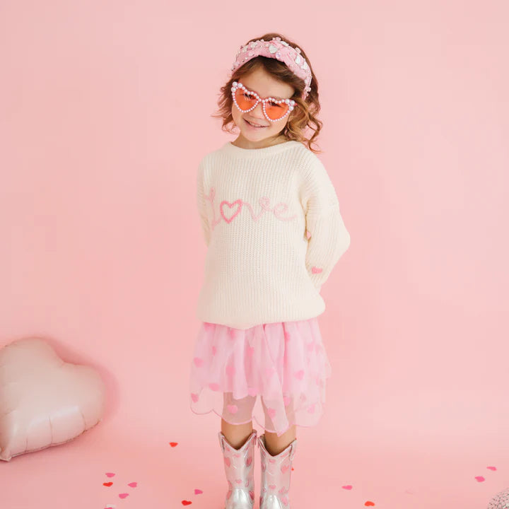 Sweet Wink Mini Sequin Hearts Tutu