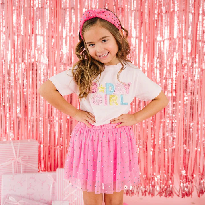 Sweet Wink Raspberry Rhinestone Tutu