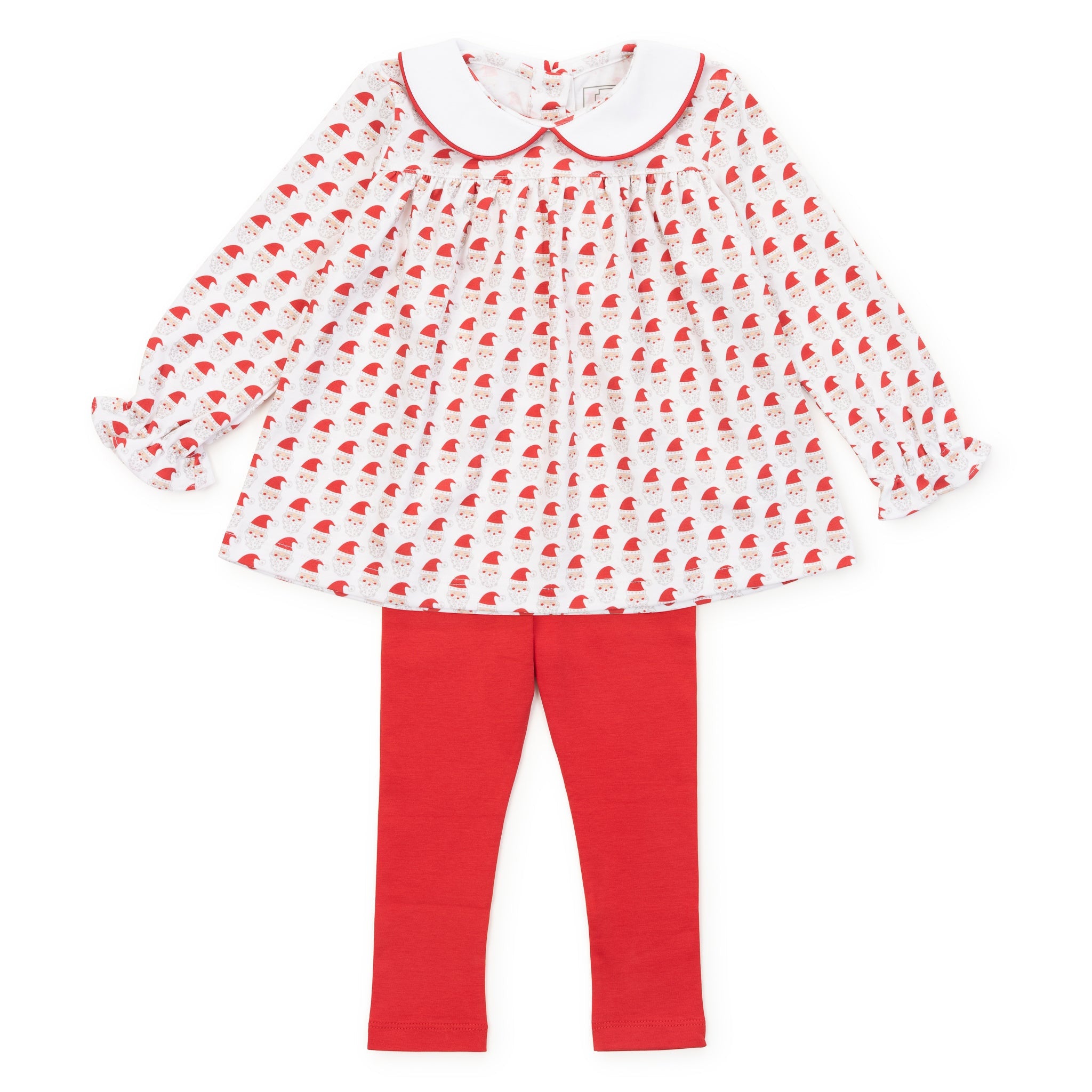 Lila and Hayes Lila and Hayes Emersyn Girls' Dress - Whimsical Santa