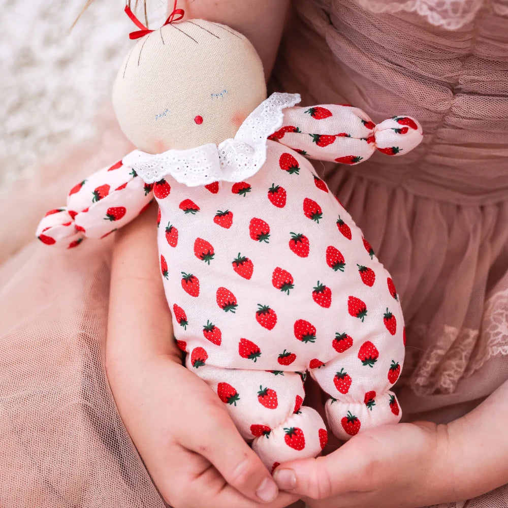 Asleep Awake Baby Doll - Strawberry