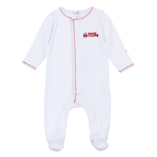 Magnolia Baby To The Rescue Embroidered Footie