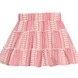 Bisby Natalie Skort- Geneva Gingham Crimson