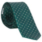 Little English Neck Tie- Hunter Green Geo