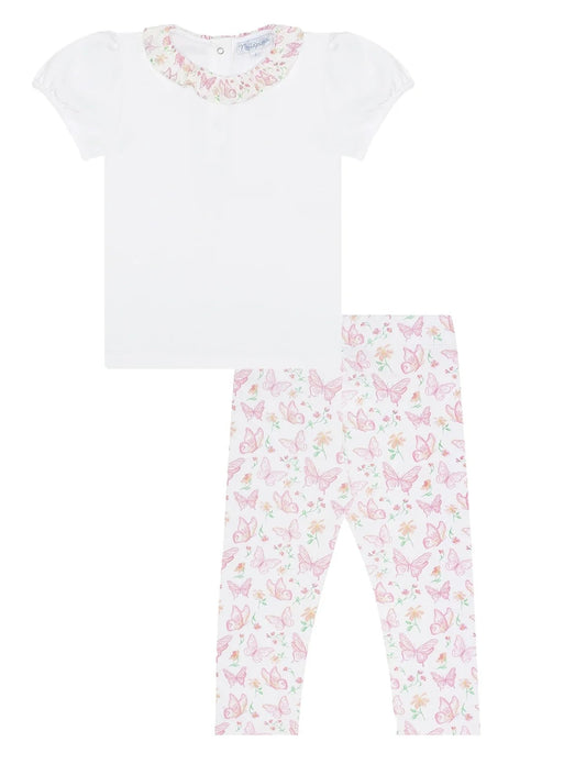 Nellapima Butterflies Tee and Leggings Set