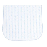 Nellapima Blue Twirls Burp Cloth