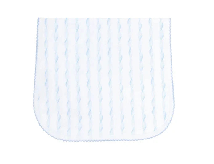 Nellapima Blue Twirls Burp Cloth