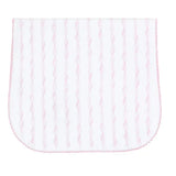 Nellapima Pink Twirls Burp Cloth
