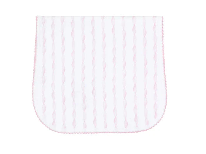 Nellapima Pink Twirls Burp Cloth