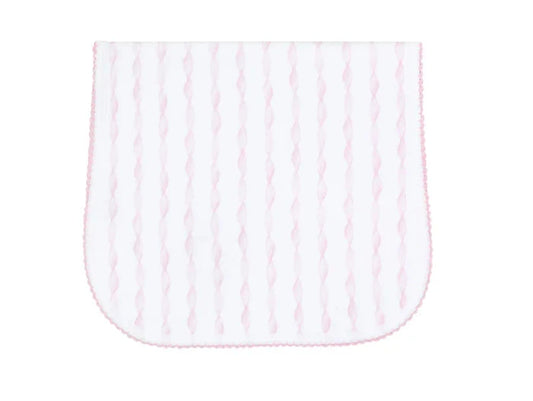 Nellapima Pink Twirls Burp Cloth