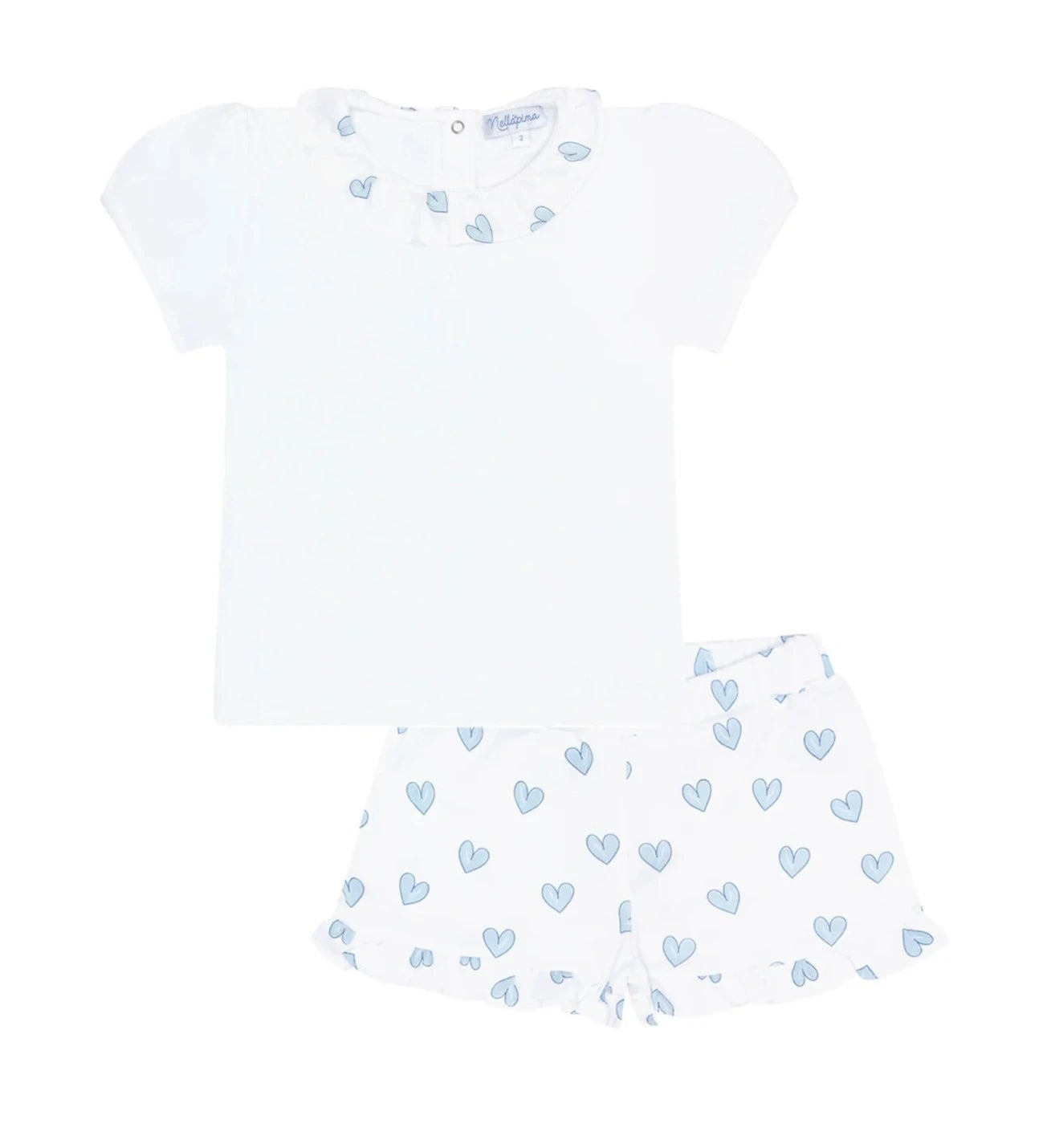 Nellapima Blue Heart Short Set