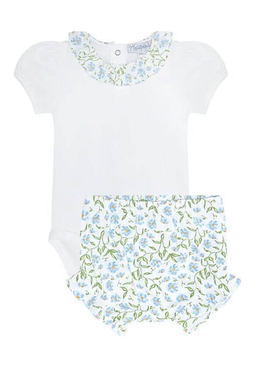 Blue Vines Onesie Set