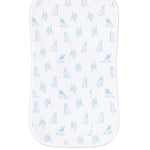 Nellapima Blue Puppy Love Burp Cloth