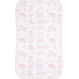 Nellapima Pink Lone Star Toile Burp Cloth