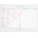 Nellapima Pink Lone Star Toile Towel