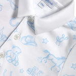 Nellapima Blue Lone Star Toile Romper
