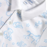 Nellapima Blue Lone Star Toile Romper
