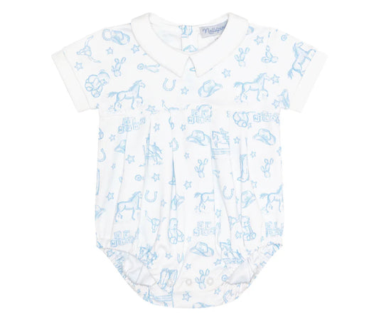 Nellapima Blue Lone Star Toile Bubble
