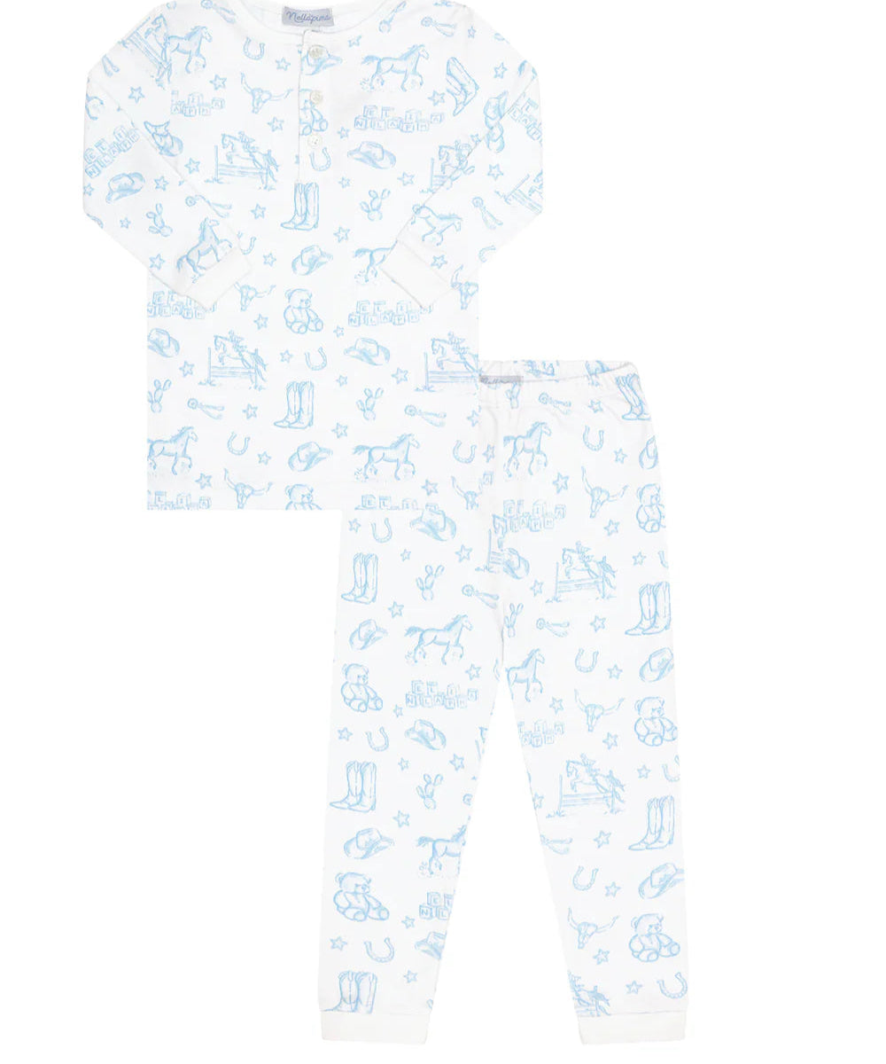 Nellapima Blue Lone Star Toile Pajamas