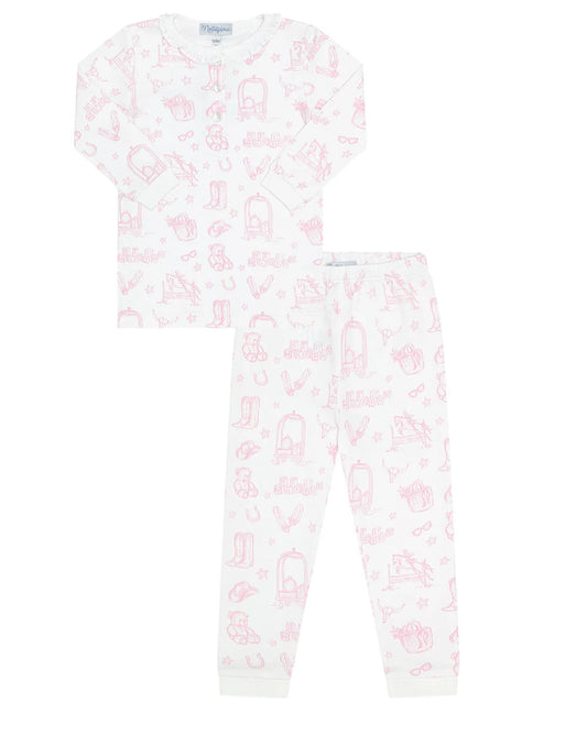 Nellapima Pink Lone Star Toile Pajamas