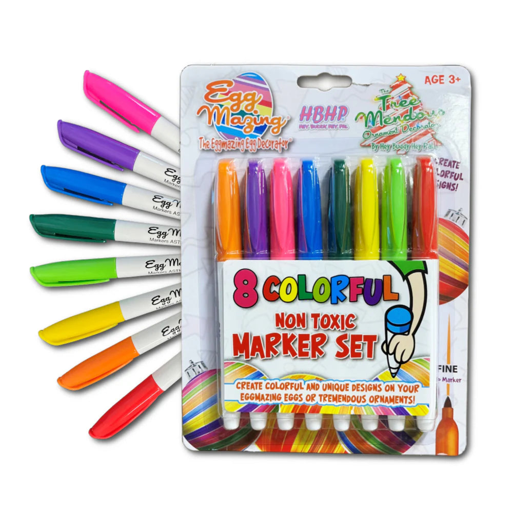 Hey Buddy Hey Pal Eggmazing 8 Pack Markers Kit