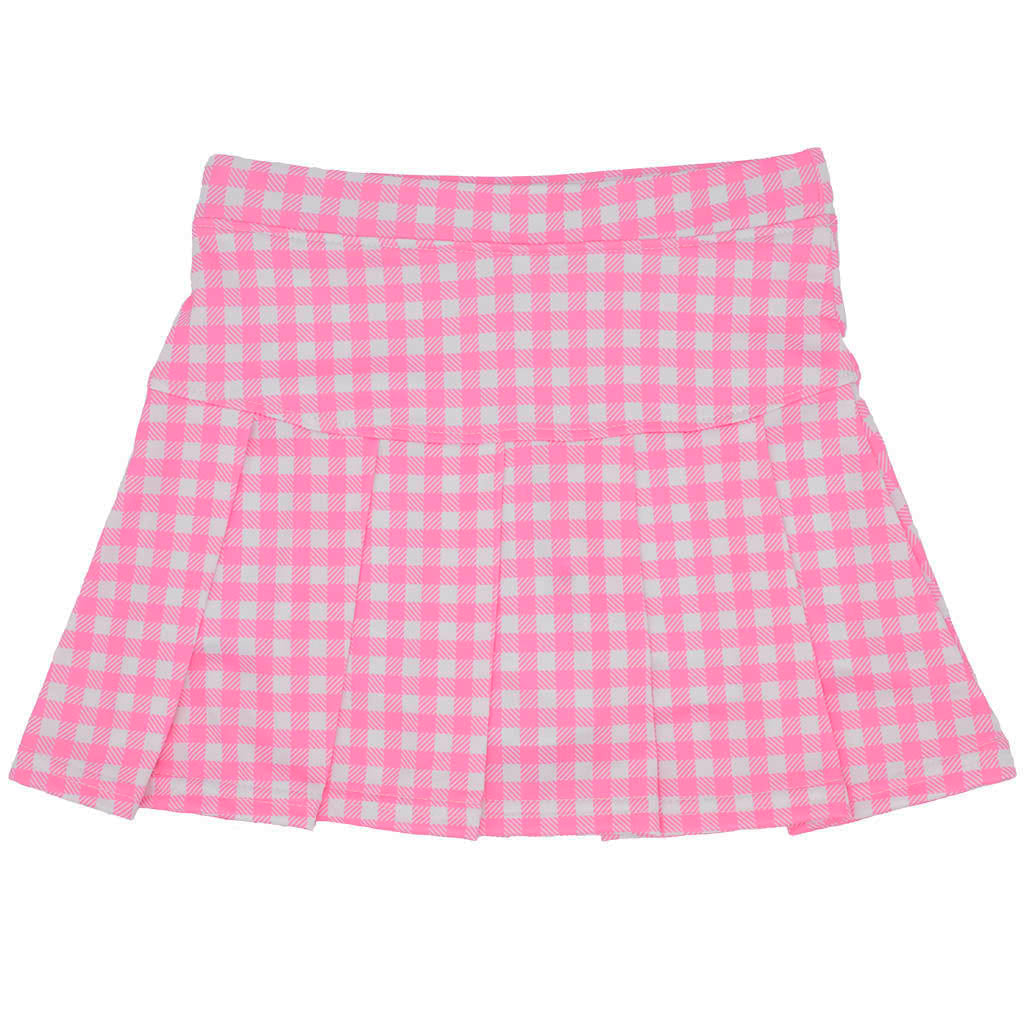 Azarhia Tennis Skort - Pink Gingham