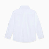 La Coqueta White Nico Long Sleeve Boys Shirt