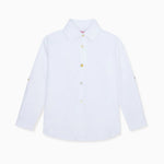 La Coqueta White Nico Long Sleeve Boys Shirt