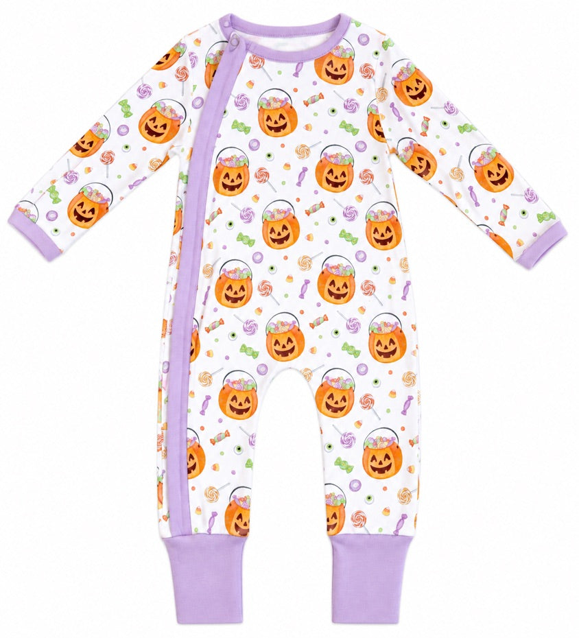 Nola Tawk No Tricks, Just Treats Zipper Footie
