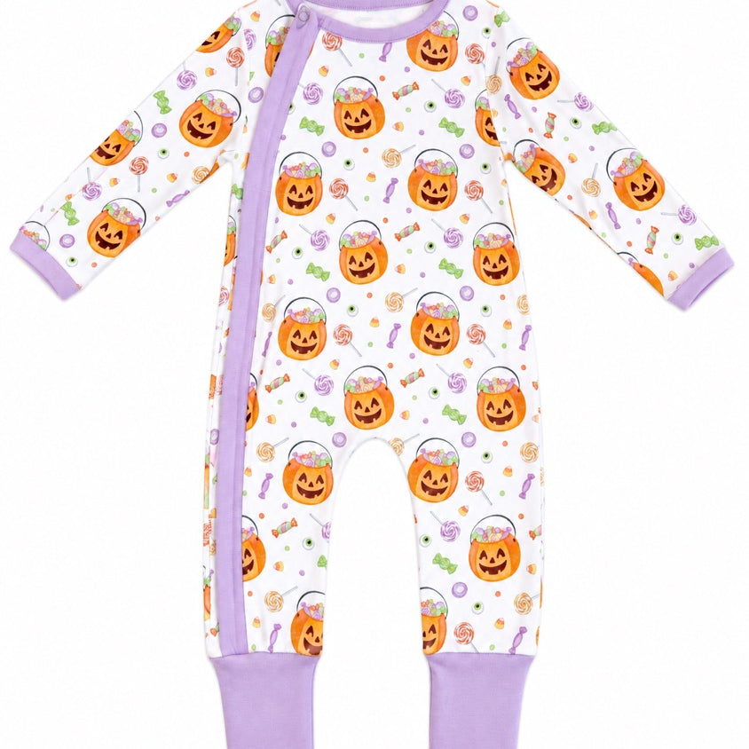 Nola Tawk No Tricks, Just Treats Zipper Footie