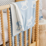 Little English Nursery Blanket - Rocking Horse