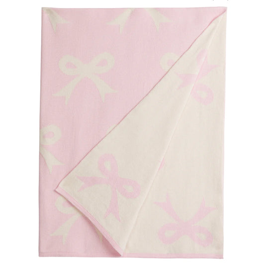 Little English Nursery Blanket- Pink Bow