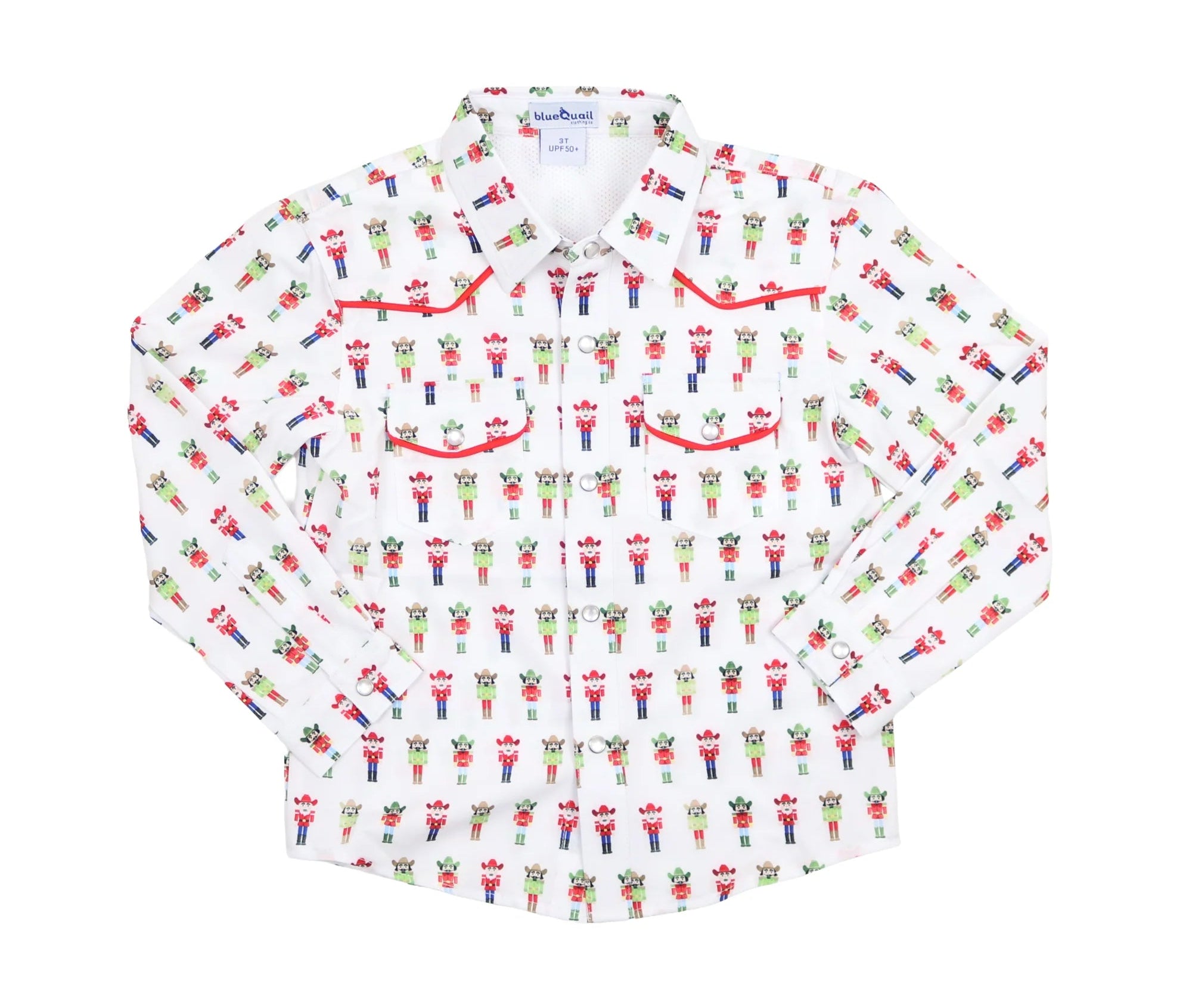 BlueQuail Nutcrackers Pearl Snap Long Sleeve Shirt